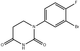 1-(3-Bromo-4-fluorophenyl)dihydro-2,4(1H,3H)-pyrimidinedione Struktur