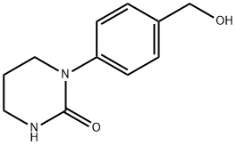 2(1H)-Pyrimidinone, tetrahydro-1-[4-(hydroxymethyl)phenyl]- Struktur
