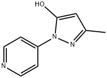3-methyl-1-(pyridin-4-yl)-1H-pyrazol-5-ol Struktur