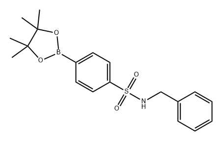 Benzenesulfonamide, N-(phenylmethyl)-4-(4,4,5,5-tetramethyl-1,3,2-dioxaborolan-2-yl)- Struktur