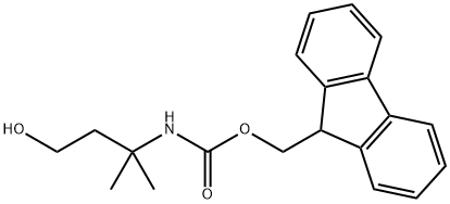 Carbamic acid, N-(3-hydroxy-1,1-dimethylpropyl)-, 9H-fluoren-9-ylmethyl ester Struktur