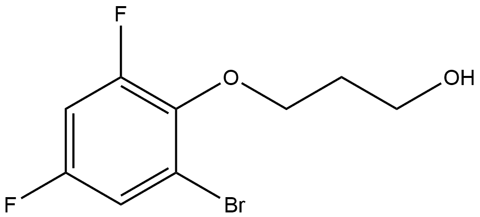 3-(2-Bromo-4,6-difluorophenoxy)-1-propanol Structure