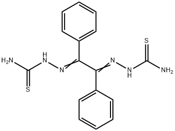 Hydrazinecarbothioamide, 2,2'-(1,2-diphenyl-1,2-ethanediylidene)bis- Struktur
