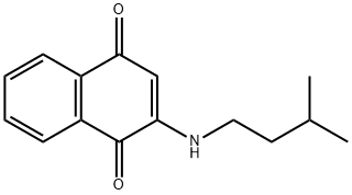 1,4-Naphthalenedione, 2-[(3-methylbutyl)amino]- Struktur