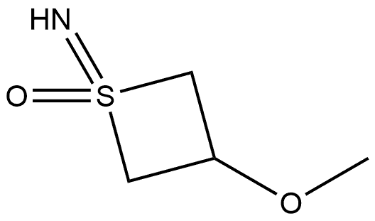 1λ4-Thietan-1-imine, 3-methoxy-, 1-oxide Struktur
