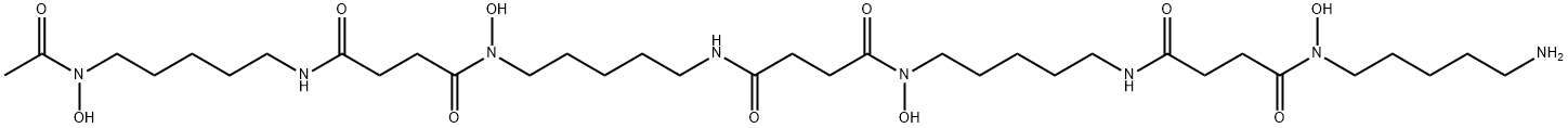 5,11,16,22-Tetraazahexacosanediamide, N1-[5-(acetylhydroxyamino)pentyl]-N26-(5-aminopentyl)-N26,5,16-trihydroxy-4,12,15,23-tetraoxo- Struktur