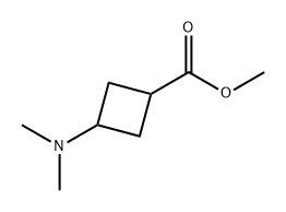 Cyclobutanecarboxylic acid, 3-(dimethylamino)-, methyl ester Struktur