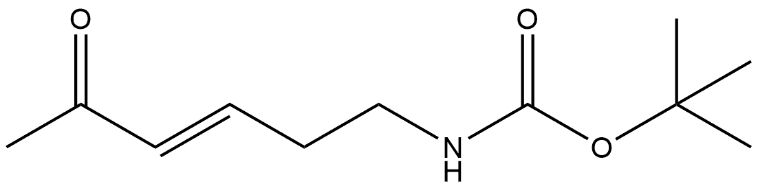 1,1-Dimethylethyl N-[(3E)-5-oxo-3-hexen-1-yl]carbamate Struktur