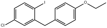 Benzene, 4-chloro-2-[(4-ethoxyphenyl)methyl]-1-iodo- Struktur