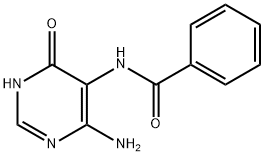 Benzamide, N-(4-amino-1,6-dihydro-6-oxo-5-pyrimidinyl)- Struktur