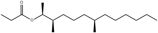 2-Tridecanol, 3,7-dimethyl-, 2-propanoate, (2S,3R,7R)- Struktur