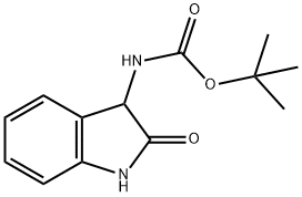 Carbamic acid, N-(2,3-dihydro-2-oxo-1H-indol-3-yl)-, 1,1-dimethylethyl ester Structure