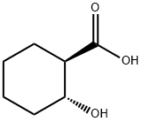 Cyclohexanecarboxylic acid, 2-hydroxy-, (1R,2R)- Struktur