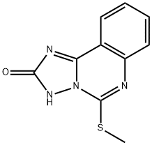 1,2,4]Triazolo[1,5-c]quinazolin-2(3H)-one, 5-(methylthio)- Struktur