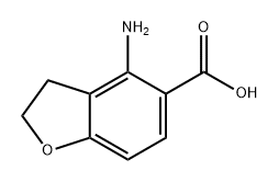 5-Benzofurancarboxylic acid, 4-amino-2,3-dihydro- Struktur