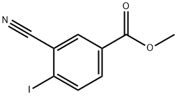 Benzoic acid, 3-cyano-4-iodo-, methyl ester Struktur