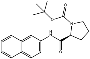 1-Pyrrolidinecarboxylic acid, 2-[(2-naphthalenylamino)carbonyl]-, 1,1-dimethylethyl ester, (2S)- Struktur