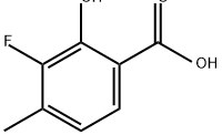 Benzoic acid, 3-fluoro-2-hydroxy-4-methyl- Struktur