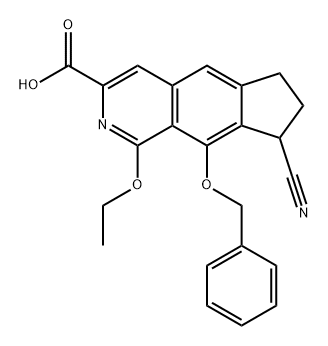 6H-Cyclopent[g]isoquinoline-3-carboxylic acid, 8-cyano-1-ethoxy-7,8-dihydro-9-(phenylmethoxy)-