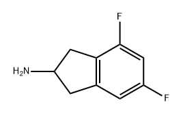 1H-Inden-2-amine, 4,6-difluoro-2,3-dihydro- Struktur