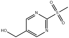 5-Pyrimidinemethanol, 2-(methylsulfonyl)- Struktur