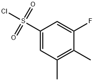Benzenesulfonyl chloride, 3-fluoro-4,5-dimethyl- Struktur