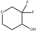 2H-Pyran-4-ol, 3,3-difluorotetrahydro- Struktur