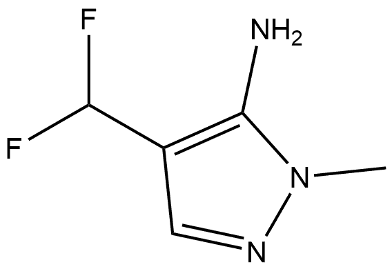 4-(Difluoromethyl)-1-methyl-1H-pyrazol-5-amine Struktur