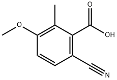 Benzoic acid, 6-cyano-3-methoxy-2-methyl- Struktur