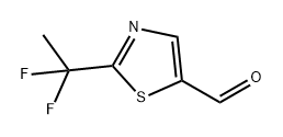 5-Thiazolecarboxaldehyde, 2-(1,1-difluoroethyl)- Struktur