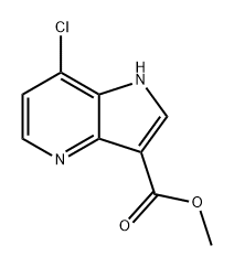 1H-Pyrrolo[3,2-b]pyridine-3-carboxylic acid, 7-chloro-, methyl ester Struktur