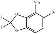 1,3-Benzodioxol-4-amine, 5-bromo-2,2-difluoro- Struktur