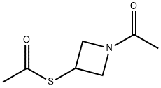 Ethanethioic acid, S-(1-acetyl-3-azetidinyl) ester Struktur