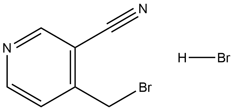 3-Pyridinecarbonitrile, 4-(bromomethyl)-, hydrobromide (1:1) Struktur
