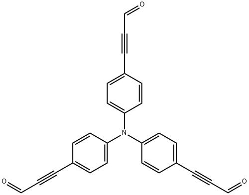 2-Propynal, 3,3',3''-(nitrilotri-4,1-phenylene)tris- Struktur