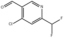 4-chloro-6-(difluoromethyl)nicotinaldehyde Struktur