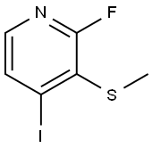2-Fluoro-4-iodo-3-(methylthio)pyridine Struktur