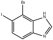 1H-Benzimidazole, 7-bromo-6-iodo- Struktur