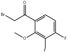 3',4'-Difluoro-2'-methoxyphenacyl bromide Struktur