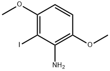 Benzenamine, 2-iodo-3,6-dimethoxy- Struktur
