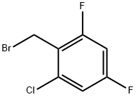 2-Chloro-4,6-difluorobenzyl bromide Struktur
