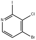 4-Bromo-3-chloro-2-iodopyridine Struktur