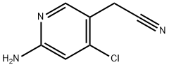 2-Amino-4-chloropyridine-5-acetonitrile Struktur