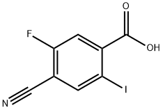 4-Cyano-5-fluoro-2-iodobenzoic acid Structure
