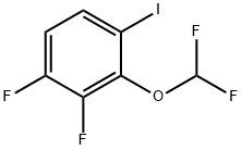 Benzene, 2-(difluoromethoxy)-3,4-difluoro-1-iodo- Struktur