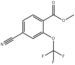 Benzoic acid, 4-cyano-2-(trifluoromethoxy)-, methyl ester Struktur