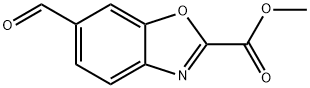 2-Benzoxazolecarboxylic acid, 6-formyl-, methyl ester Structure