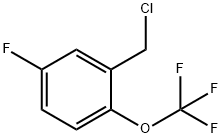 Benzene, 2-(chloromethyl)-4-fluoro-1-(trifluoromethoxy)- Struktur