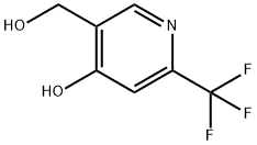 3-Pyridinemethanol, 4-hydroxy-6-(trifluoromethyl)- Struktur