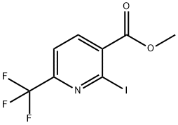 3-Pyridinecarboxylic acid, 2-iodo-6-(trifluoromethyl)-, methyl ester Struktur